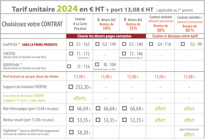 Tarif  ____________________Tarif  ______________________ Tarif - SYNTHESE COMMUNICATION